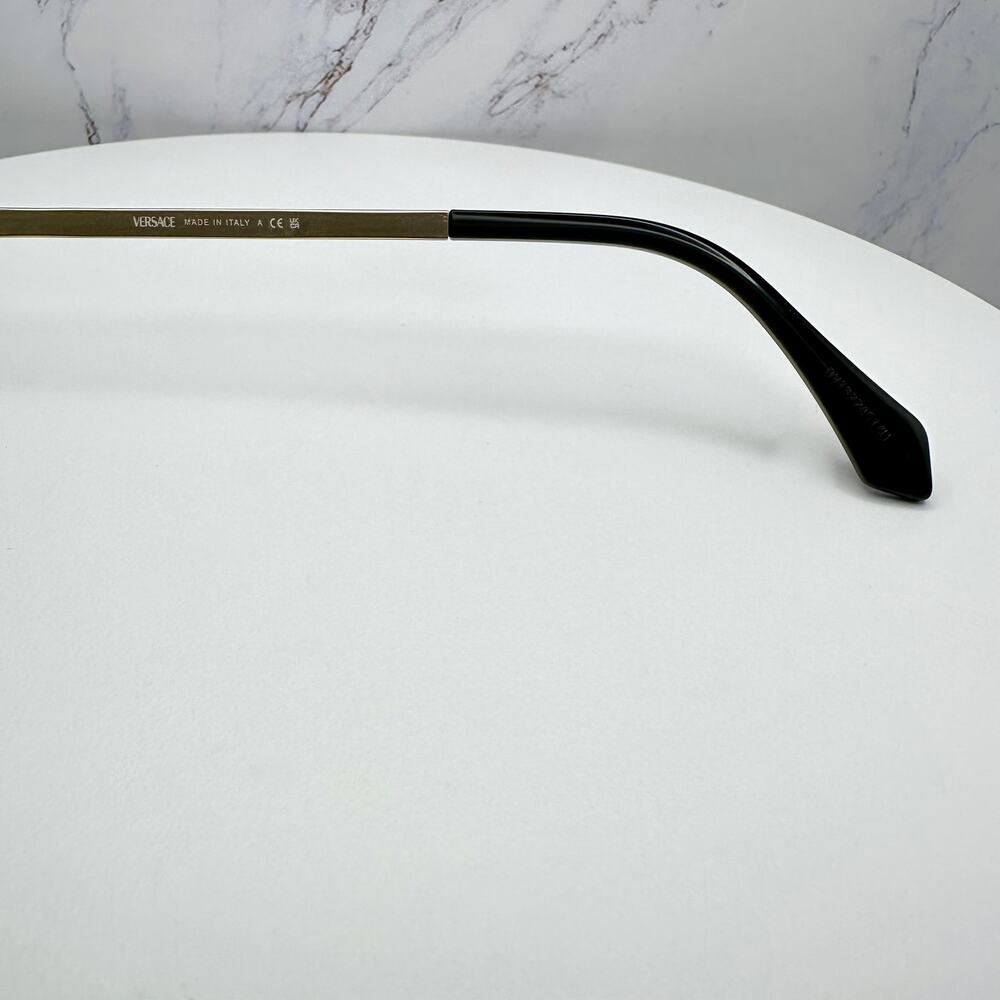 NEW VERSACE Gold Metal Sunglasses - Picture 8 of 16